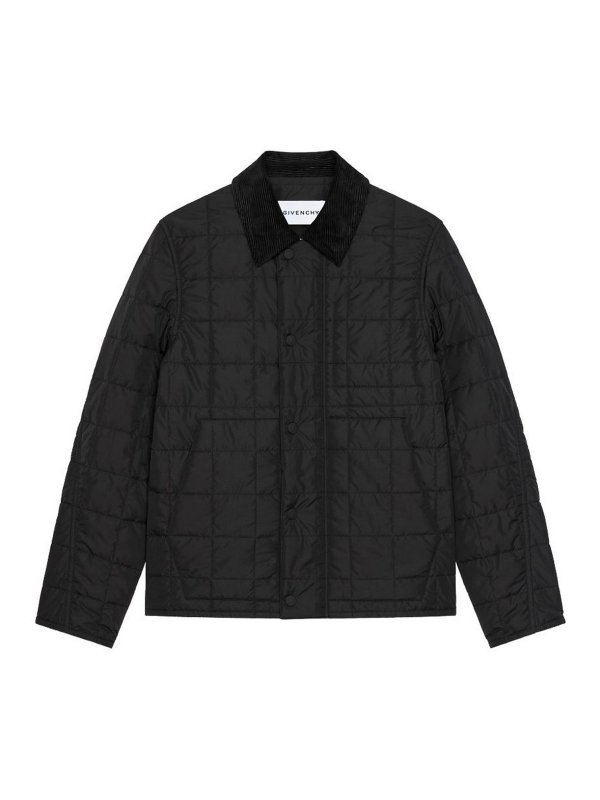 GIVENCHY: ダウン・ハイテクジャケット - ダウンジャケット - 黒