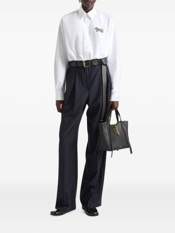 GIVENCHY: casual trousers online - Wool Double-Pleat Trousers