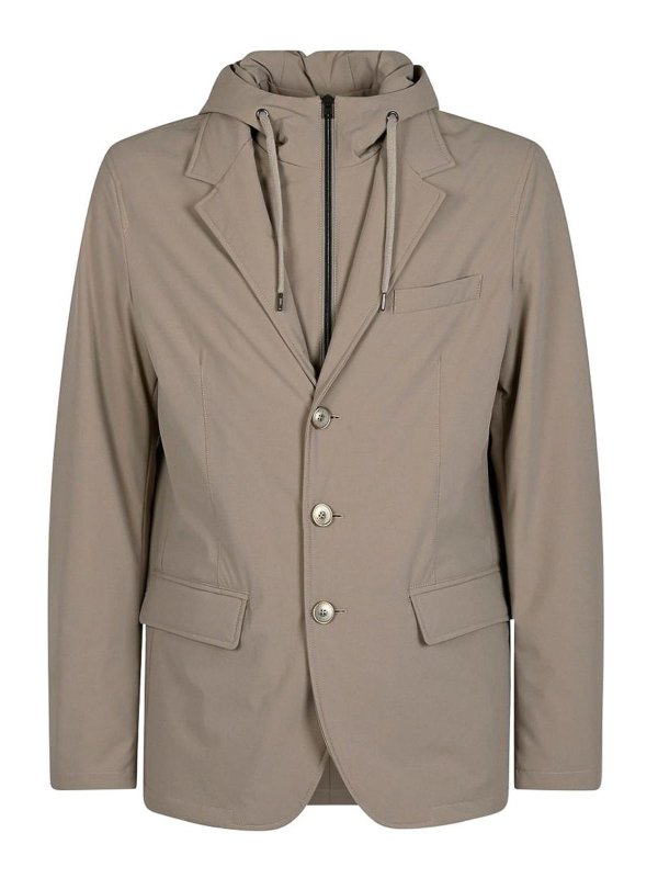 HERNO: blazers - Nylon Blazer Jacket