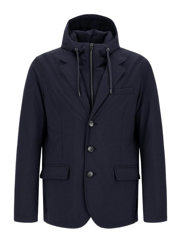 HERNO: blazers - Nylon Blazer Jacket