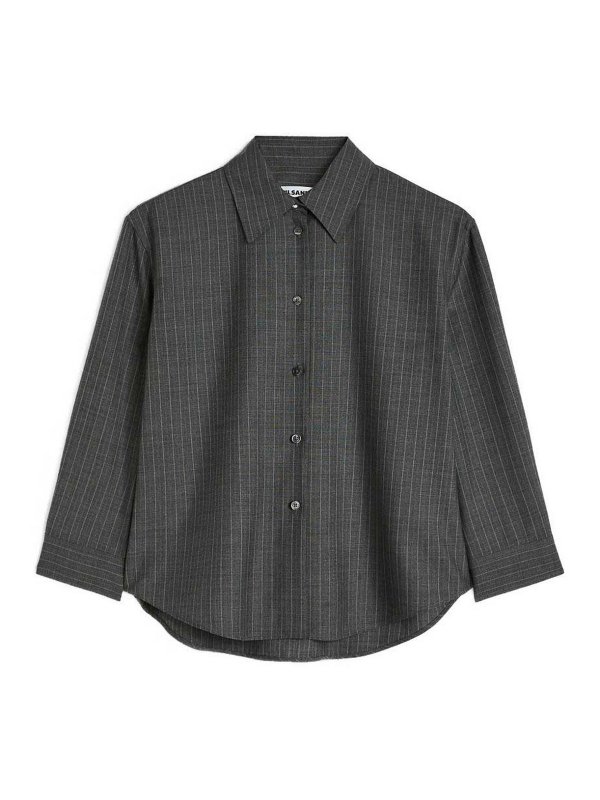 JIL SANDER: シャツ - シャツ - グレー