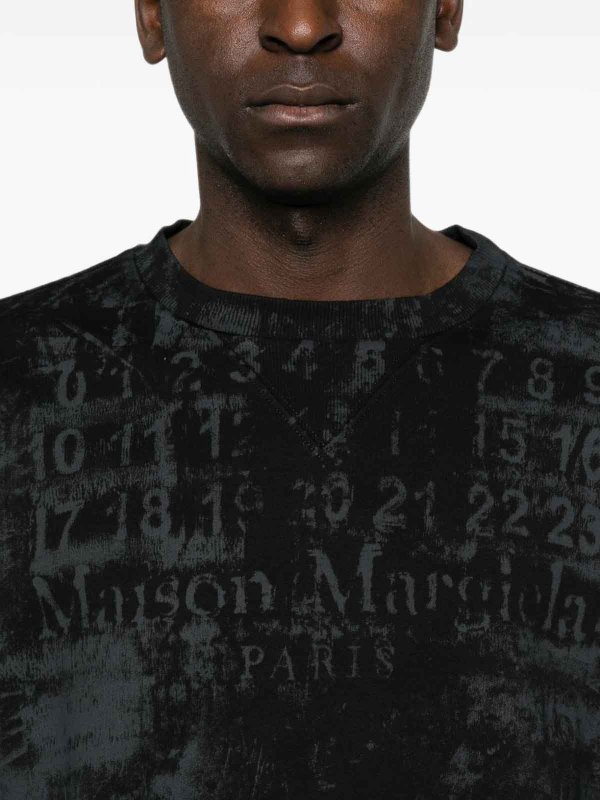 クルーネック - 黒 shop online: Maison Margiela