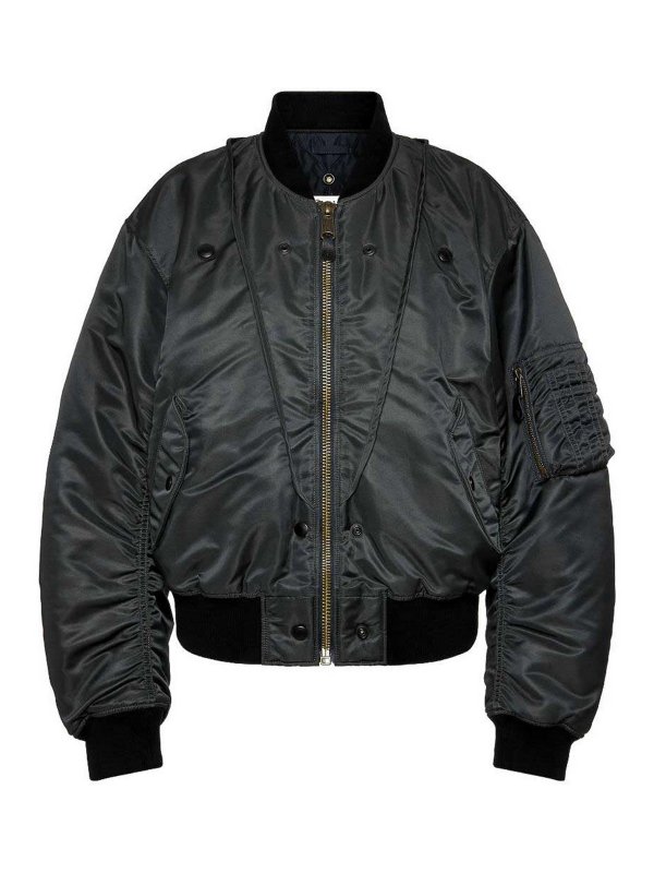 Maison Margiela: ボンバージャケット - ボンバージャケット - ダークグリーン