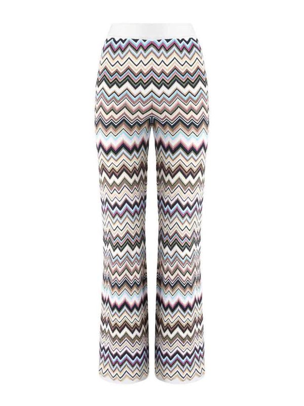 MISSONI: カジュアルトラウザー - カジュアルパンツ - マルチカラー