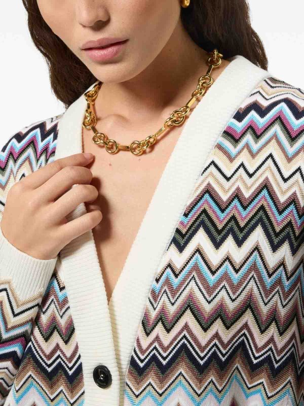 The Best Shops MISSONI: cardigans - Wool Blend Cardigan