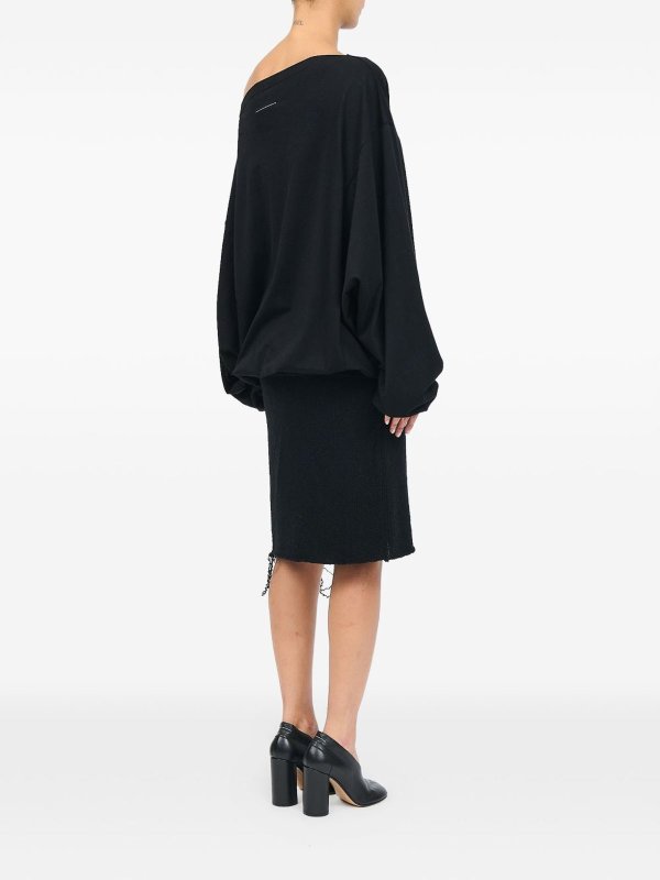 The Best Shops MM6 MAISON MARGIELA: トップ/タンクトップ - 黒