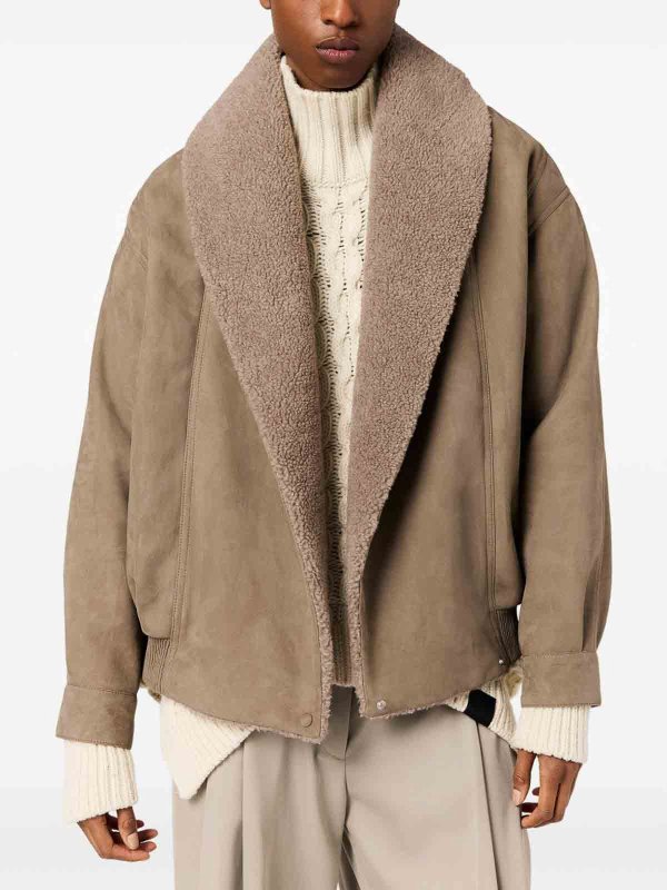 The Best Shops STELLA McCARTNEY: レザージャケット - レザージャケット - ベージュ