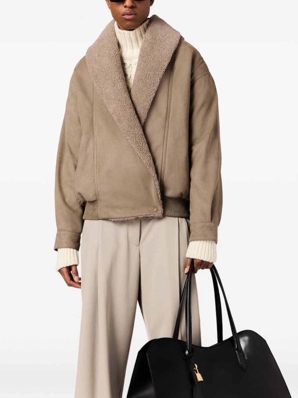 レザージャケット - ベージュ shop online: STELLA McCARTNEY