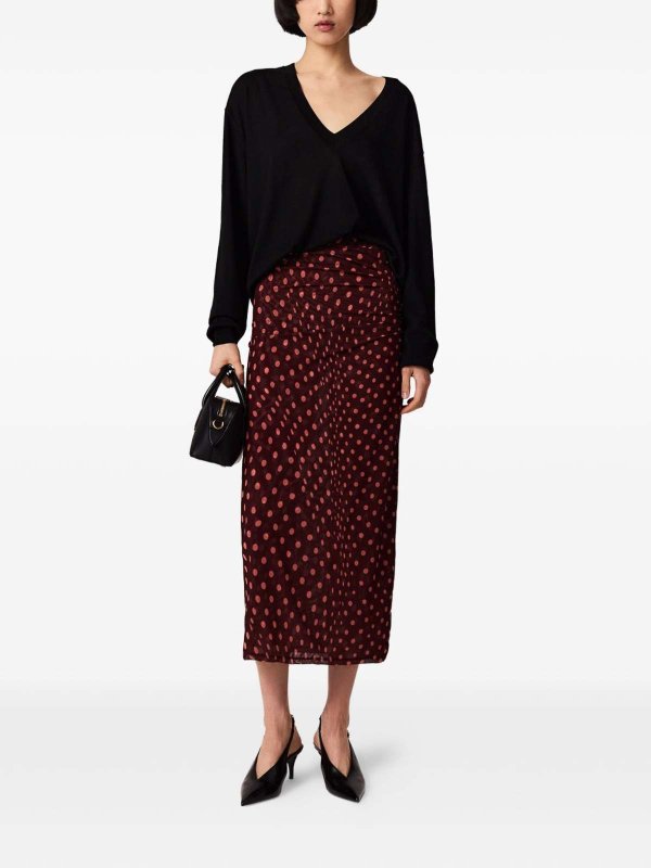 STELLA McCARTNEY buy online ロングスカート - ボルドー