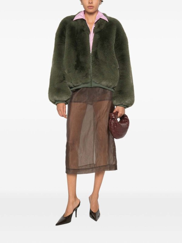 THE FRANKIE SHOP buy online 毛皮/ムートンコート - 緑