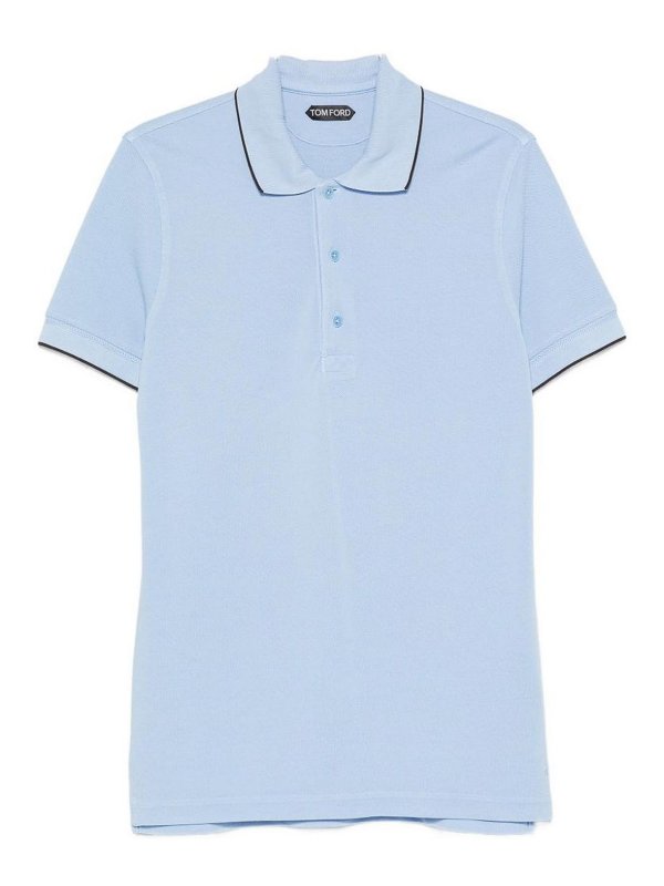 TOM FORD: Polos  - Polo - Bleu Clair