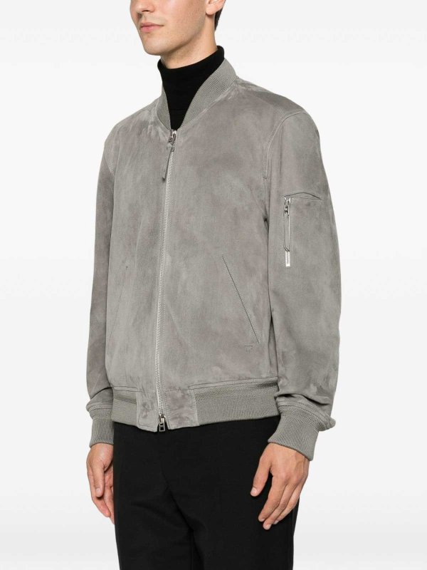 TOM FORD buy online Suede Leather Bomber Jacket