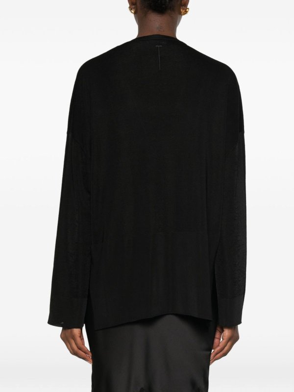 TOM FORD: Strickpullover mit V-Ausschnitt online - V-Pullover - Schwarz