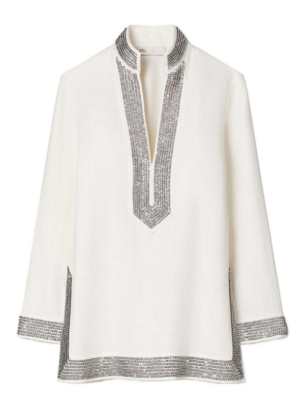TORY BURCH: チュニック - チュニック - クリーム