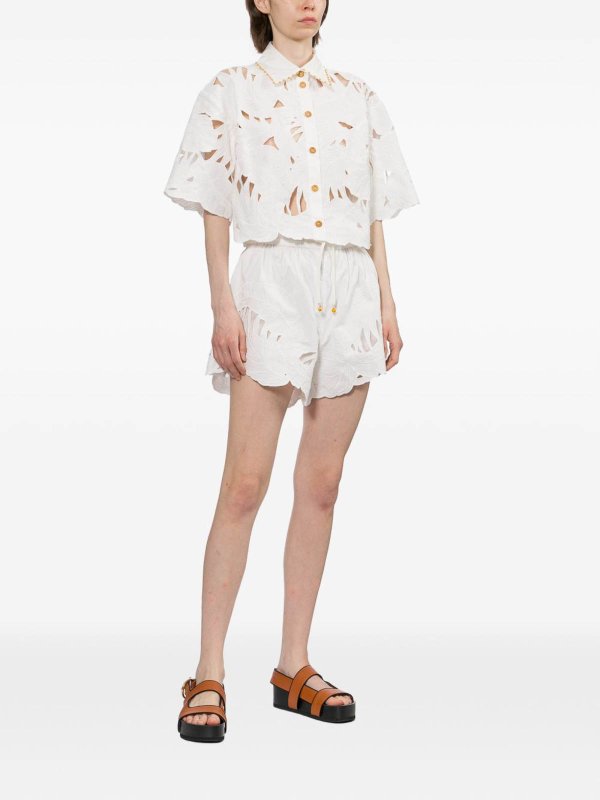 ZIMMERMANN: トラウザーショーツ online - ショートパンツ - クリーム