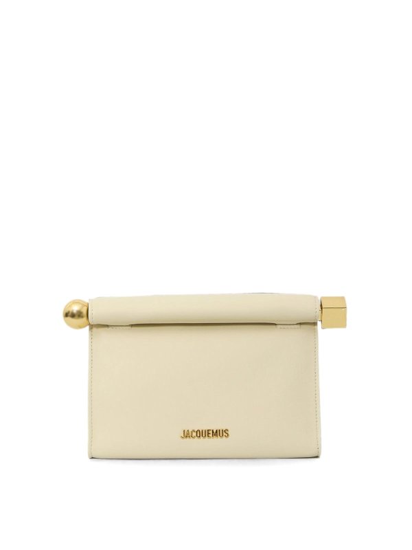 JACQUEMUS: クラッチバッグ - クラッチバッグ - クリーム