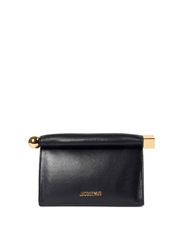 JACQUEMUS: クラッチバッグ - クラッチバッグ - 黒