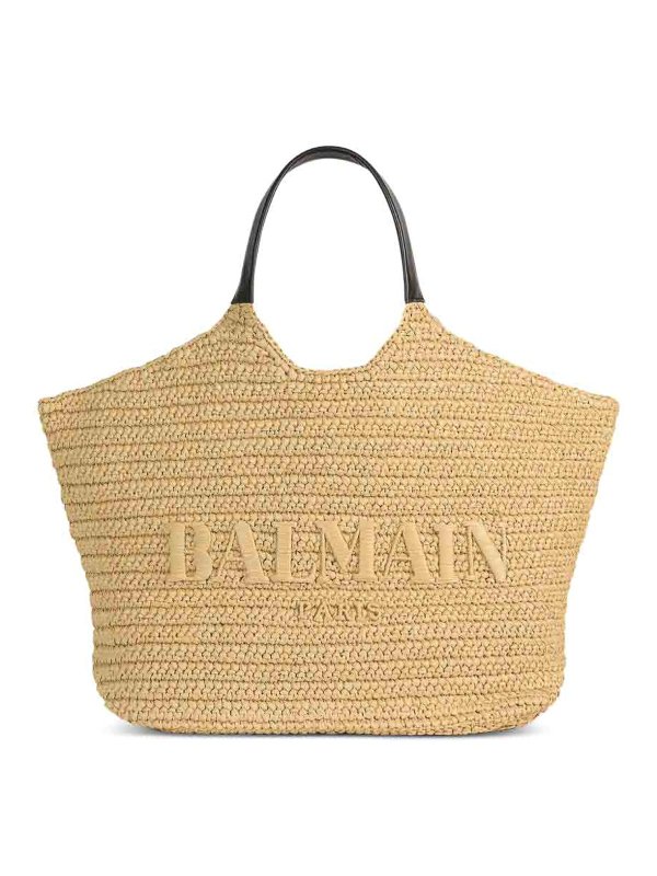 Balmain: トートバッグ - トートバッグ - ベージュ