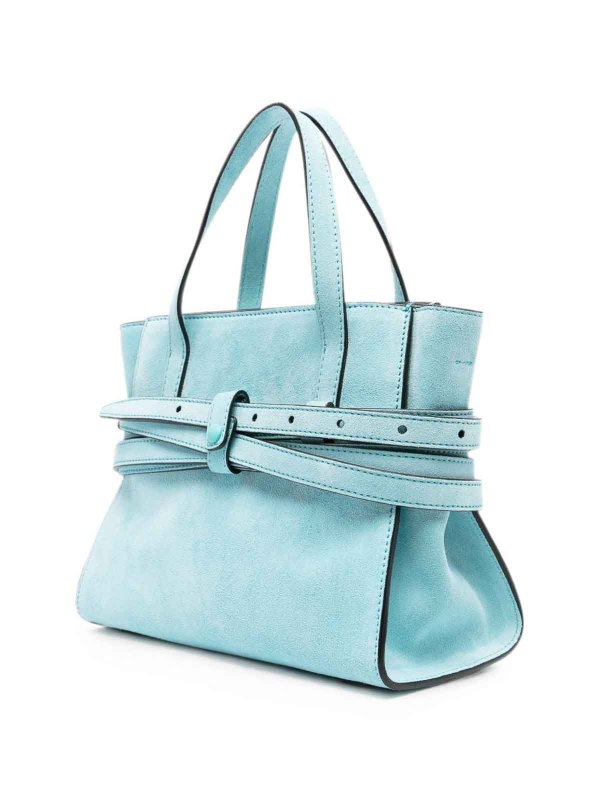 MOSCHINO: Handtaschen online - Shopper - Hellblau