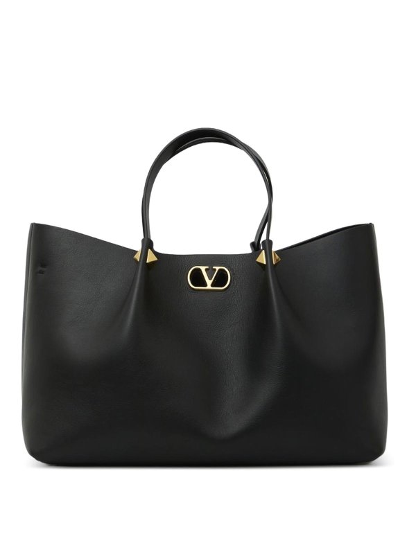 VALENTINO GARAVANI: トートバッグ - トートバッグ - 黒