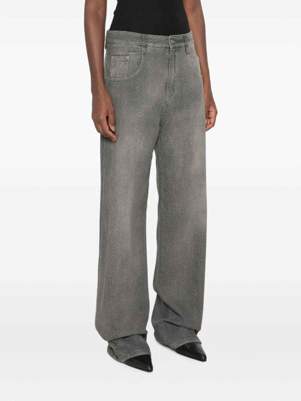 ストレートジーンズ - 黒 shop online: ERMANNO SCERVINO