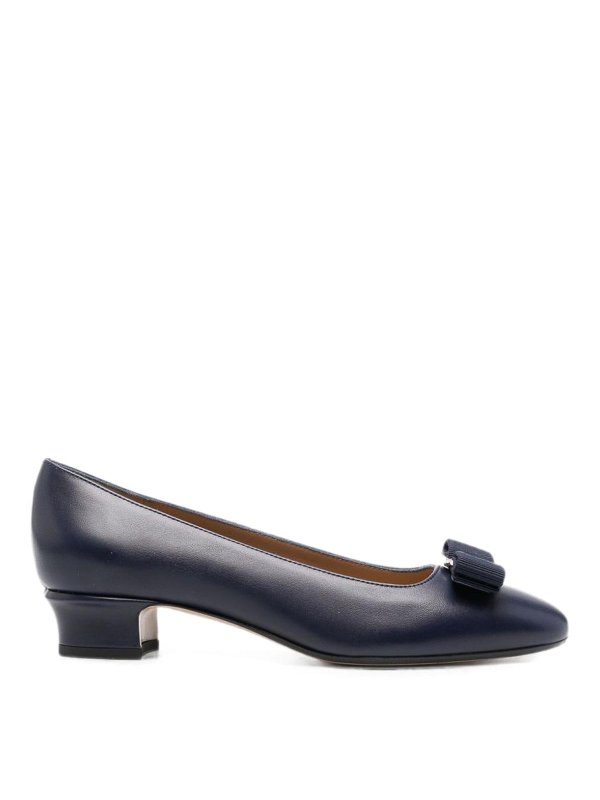 SALVATORE FERRAGAMO: パンプス - パンプス - ダークブルー