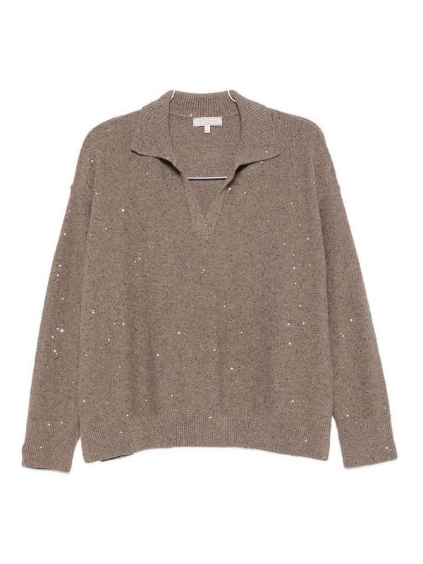ANTONELLI FIRENZE: クルーネック - クルーネック - ベージュ
