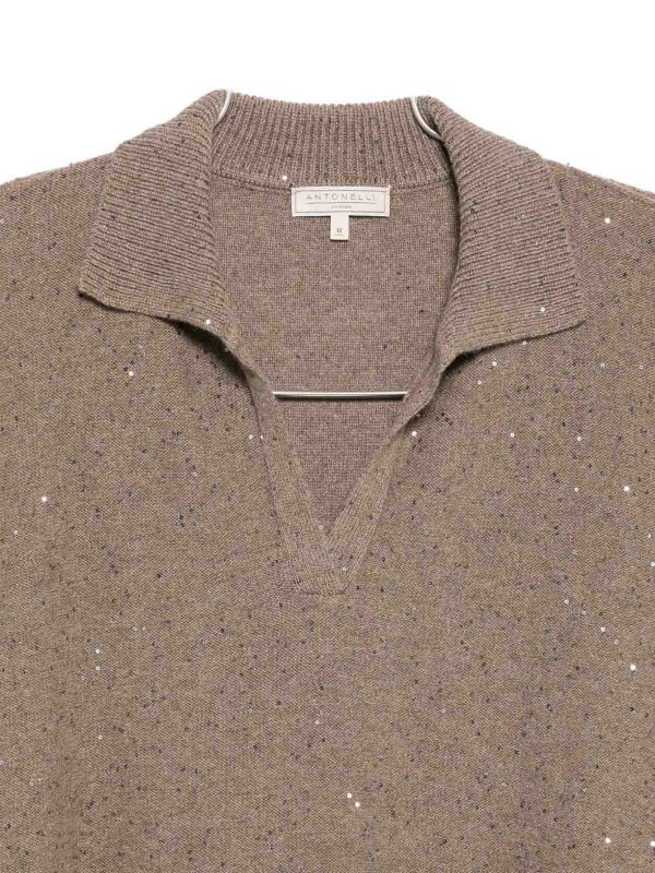 ANTONELLI FIRENZE: クルーネック online - クルーネック - ベージュ