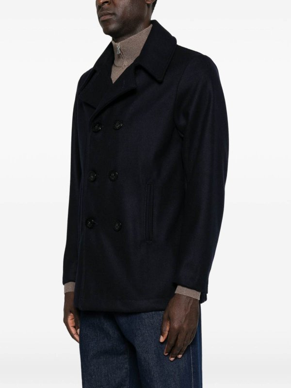 膝丈コート - ブルー shop online: CHESPEAKE