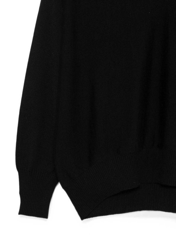 The Best Shops D.EXTERIOR: Strickpullover mit Rundhalsausschnitt - Rundhalspullover - Schwarz