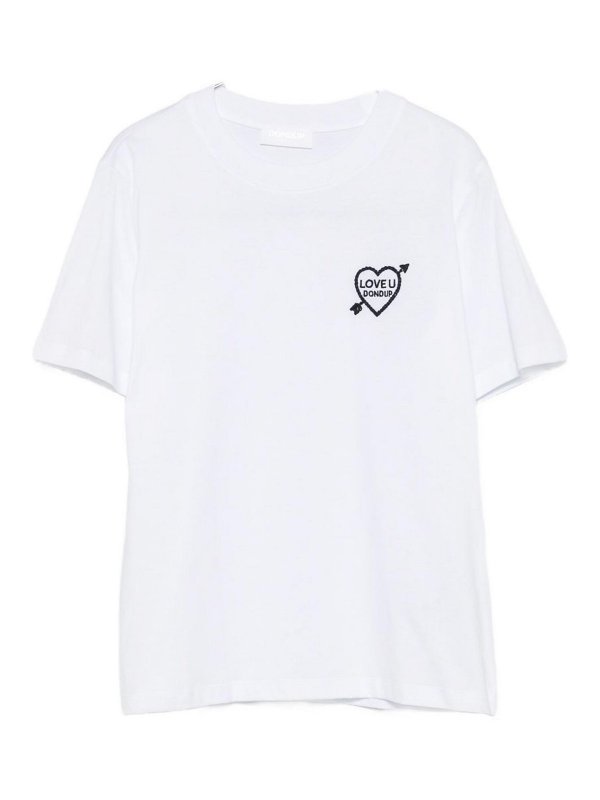 DONDUP: Camisetas - Camiseta - Blanco