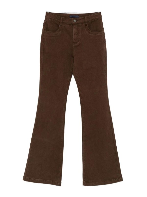 ELEH: ベルボトムジーンズ - フレアジーンズ - ブラウン
