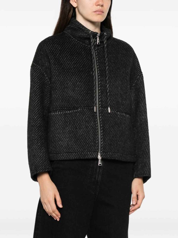The Best Shops ERMANNO SCERVINO: ショートコート - ショートコート - グレー