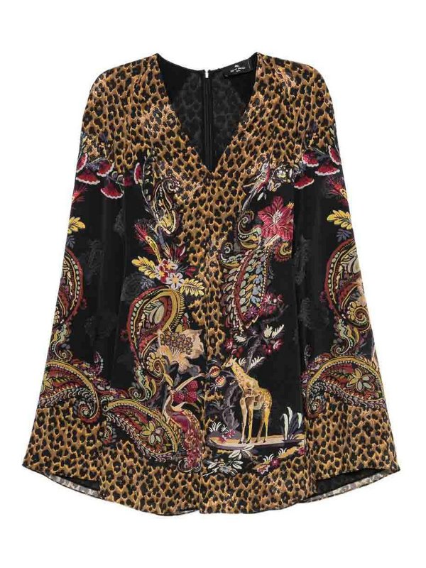 ETRO: ショートドレス - ショートドレス - マルチカラー