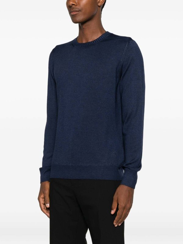 FAY: Pull col rond online - Pull Col Rond - Bleu