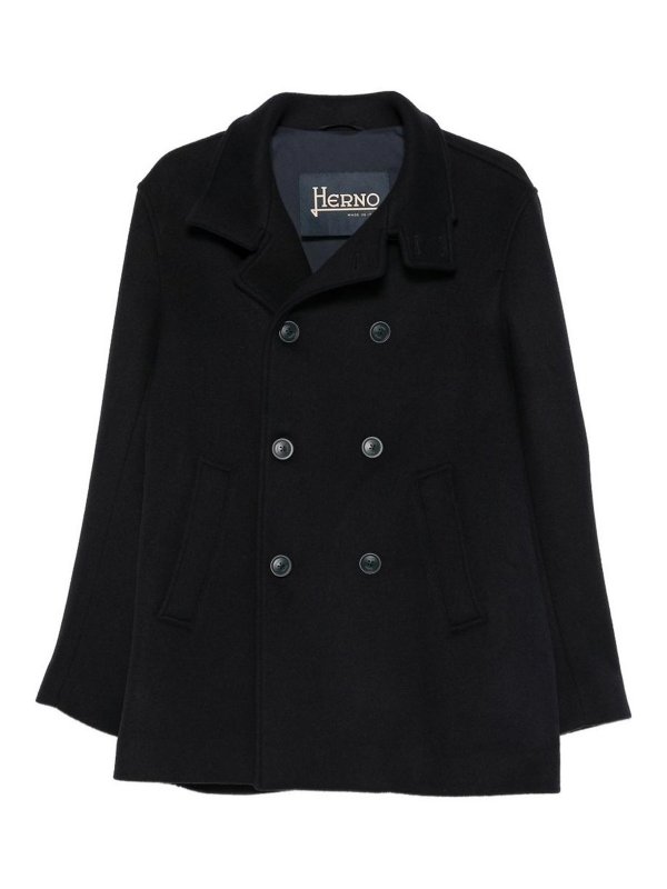HERNO: ショートコート - ショートコート - ダークブルー