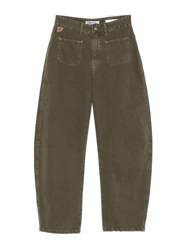 IOIS: Jeans à jambe droite - Jean Droit - Vert