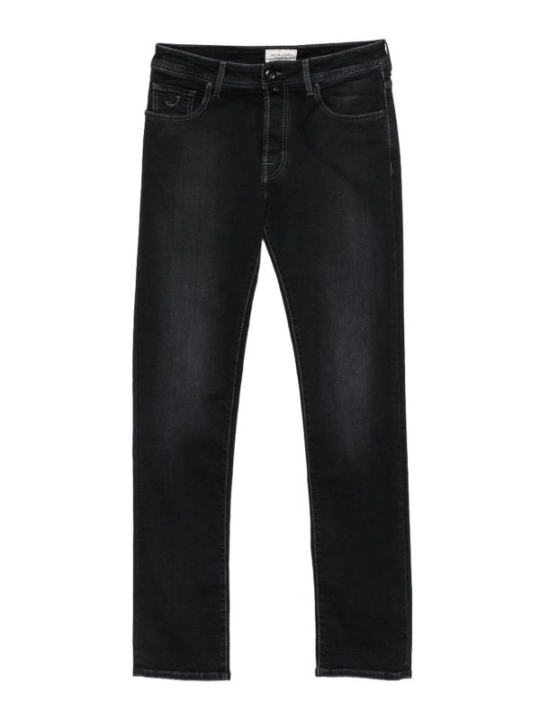 JACOB COHEN: Jeans Rectos - Vaqueros Rectos - Negro