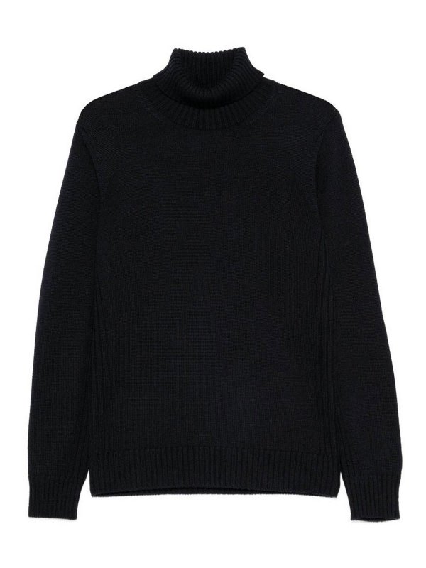 Kangra Cashmere: クルーネック - クルーネック - ブルー