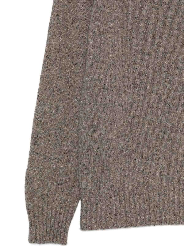 The Best Shops Kangra Cashmere: クルーネック - クルーネック - グレイッシュブラウン