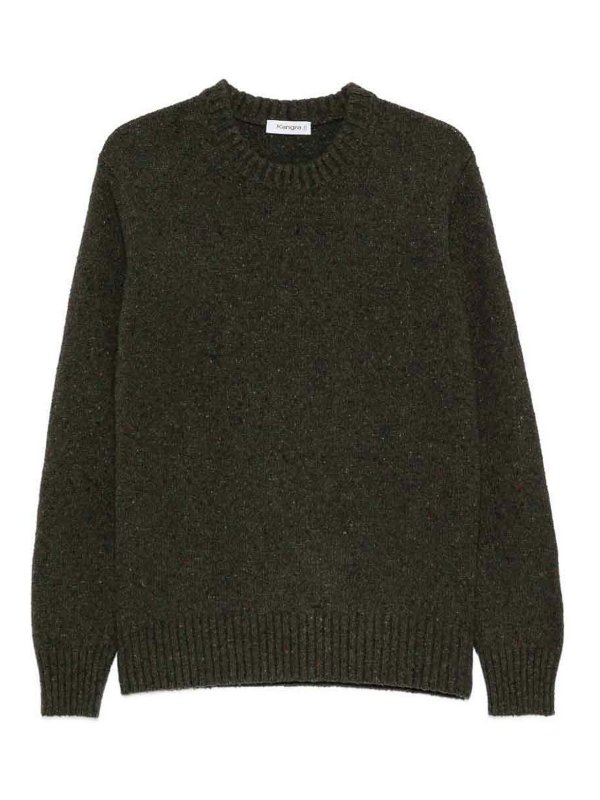 Kangra Cashmere: クルーネック - クルーネック - ブラウン