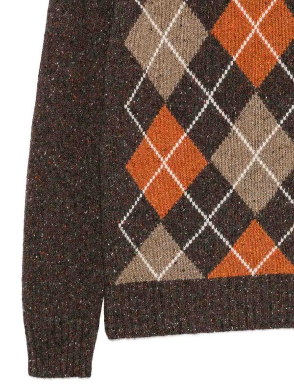 The Best Shops Kangra Cashmere: クルーネック - クルーネック - ブラウン