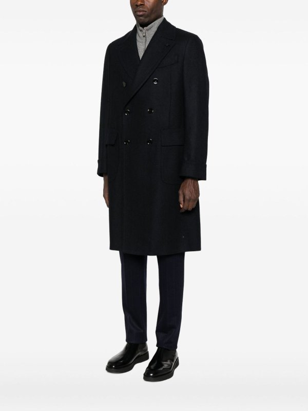 The Best Shops LARDINI: ニーレングスコート - 膝丈コート - ブルー