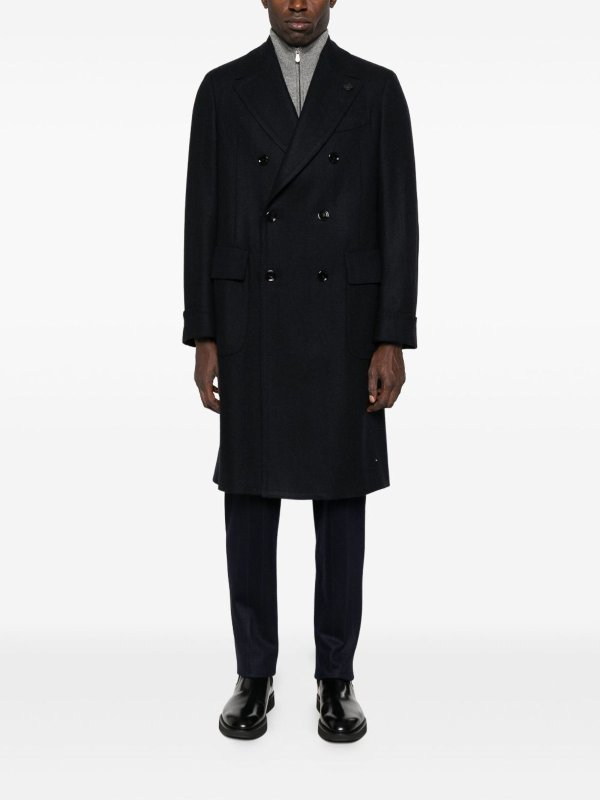 LARDINI buy online 膝丈コート - ブルー
