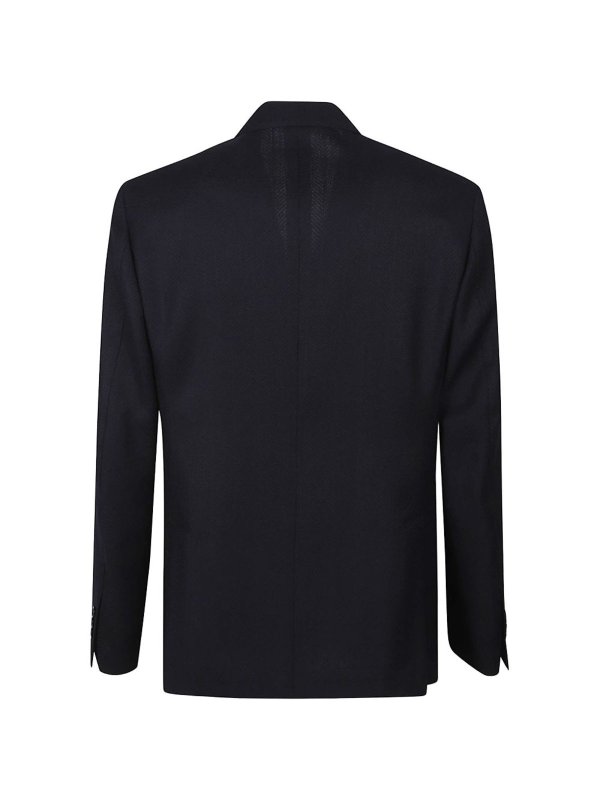LARDINI: blazers online - Blue Double-Breasted Jacket For Men