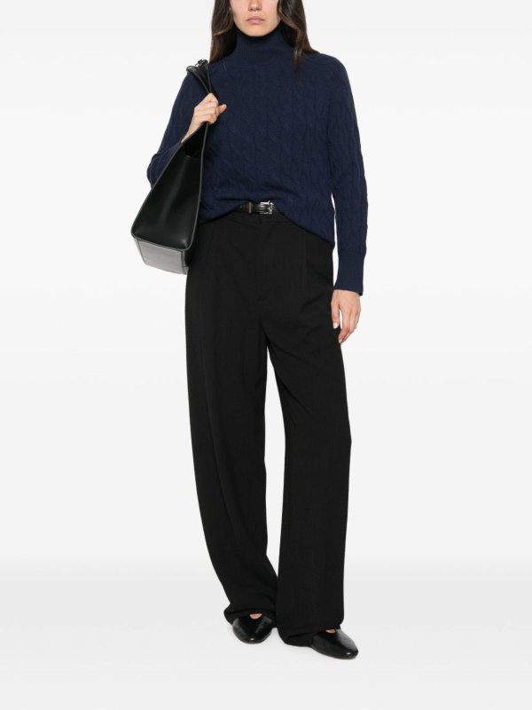 MARELLA: Strickpullover mit Rundhalsausschnitt online - Rundhalspullover - Blau