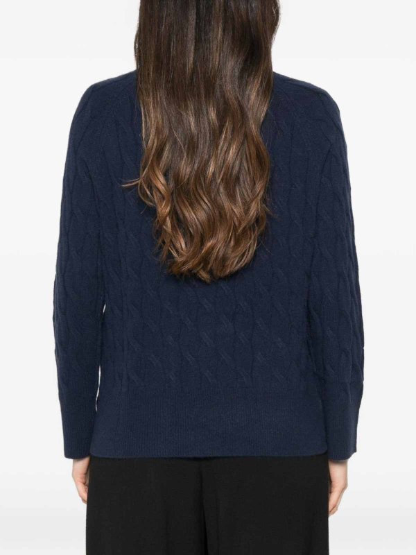 The Best Shops MARELLA: Strickpullover mit Rundhalsausschnitt - Rundhalspullover - Blau