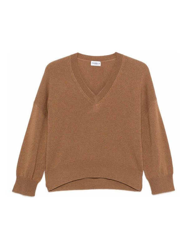 MARELLA: Pull col rond - Pull Col Rond - Camel