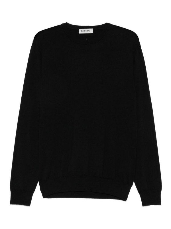 PREMIATA: Pull col rond - Pull Col Rond - Noir