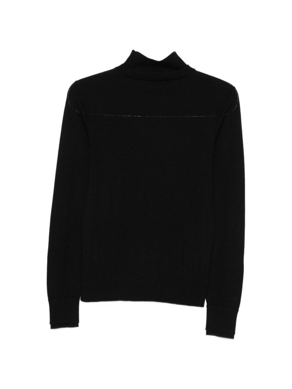 SEVENTY: Strickpullover mit Rundhalsausschnitt online - Rundhalspullover - Schwarz